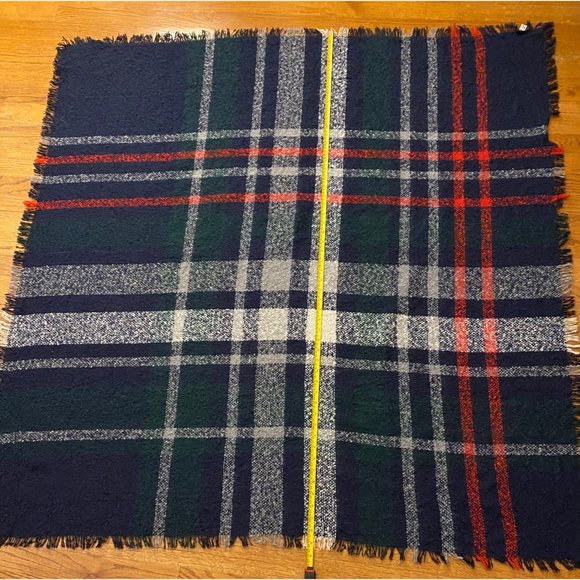 Scottish Tartan Plaid Blanket Wrap Scarf‎ Shawl Women OS Soft Warm Cozy Winter - Picture 11 of 12